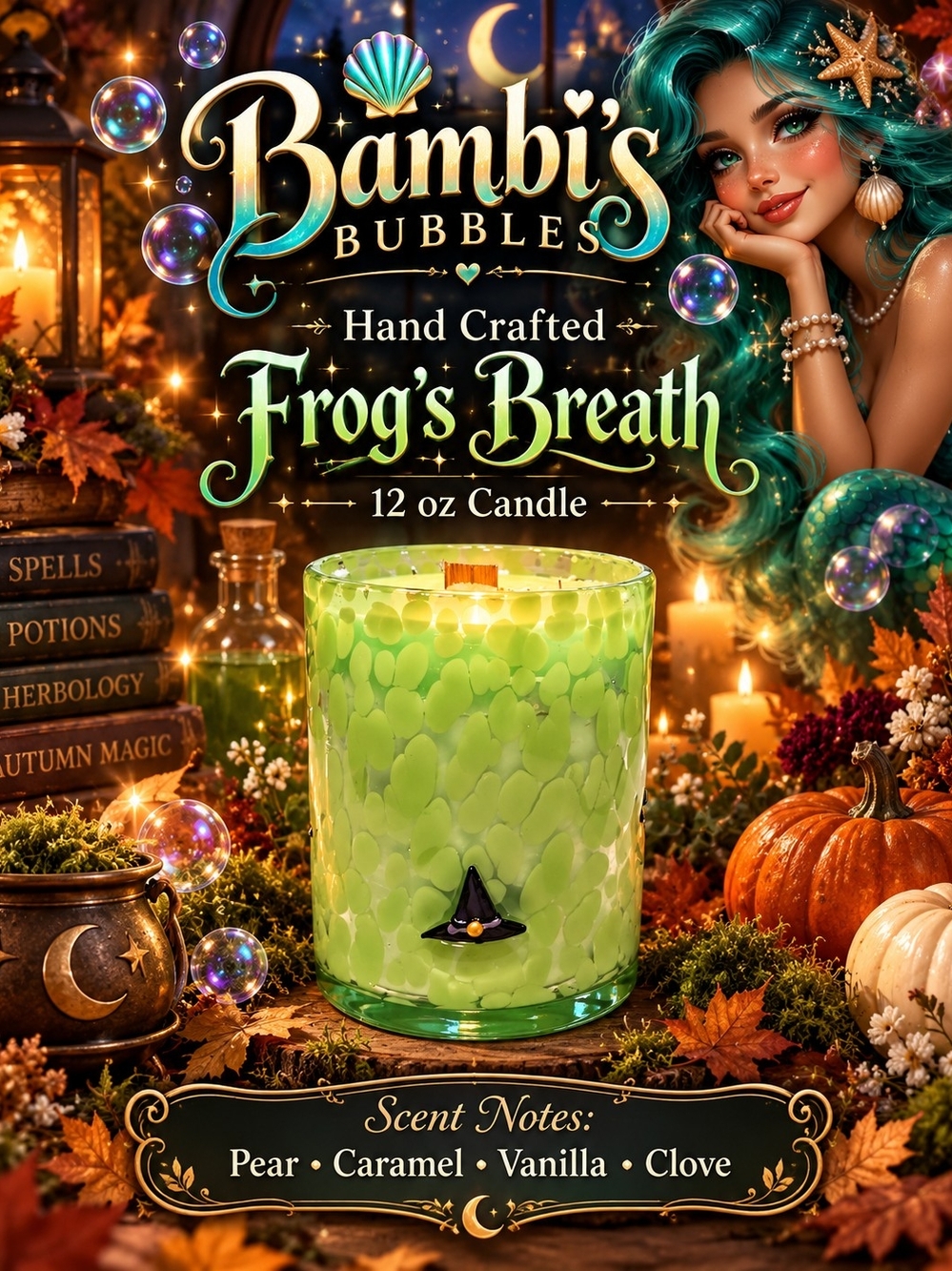 New! Limited Supply Bambis Bubbles 12oz Candle Assorted Scents - Picture 2 of 6